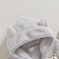 thumbnail image 5 of Okbabeha Toddler Baby Girl Boy Winter Outfit Clothes Fleece Coat Jacket Cardigan Fuzzy Thick Warm Sweater Top Shacket Outerwear, 5 of 7
