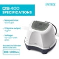 thumbnail image 4 of Open Box Intex: Krystal Clear: Saltwater Chlorine System - QS400 - Sanitize Up To 4500 Gal Above Ground Pools, Filter Pump Connect, Self-Clean, GFCI, 26663EG, 4 of 8