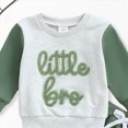 thumbnail image 4 of Xudanell Outfits Baby Boy Long Sleeved Trousers Letter Embroidery Boy Clothes Print Suit, 4 of 4