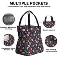 thumbnail image 3 of Pioneer Flower Floral Print Pattern Drawstring Lunch Bag Women - Drawstring Lunch Bag Insulated for Work Office - Stain-Resistant Large Lunchbags for Women with Multi-Pockets, 3 of 6