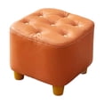 thumbnail image 3 of Reposapiés pequeño Reposapiés Taburete estable de ocio Silla de asiento Taburete otomano Pie Naranja, 3 of 9