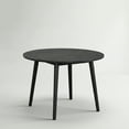 thumbnail image 2 of Furniture of America Rusenta Solid Wood 42-inch Round Dining Table, Black, 2 of 11