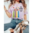 thumbnail image 3 of Imagine All The People Living Life In Peace Shirt - Hippie Unisex T-Shirt, 3 of 5