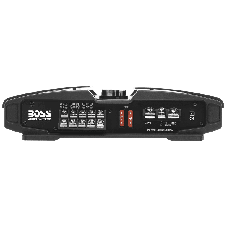 BOSS Audio Systems PV3700 5 Phantom Series Car Audio Amplifier 3700 High Output, 5 Channel, 2/4 Stable, Low/High Level Inputs, High/Low Pass Crossover, Full Range, Bridgeable, - Walmart.com