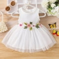 thumbnail image 2 of Gubotare Baby Girls Dresses Baby Toddler Girl's Dress Cap Sleeve Uniform Dress for Girl 3 6 Months (White,3-6 Months), 2 of 8