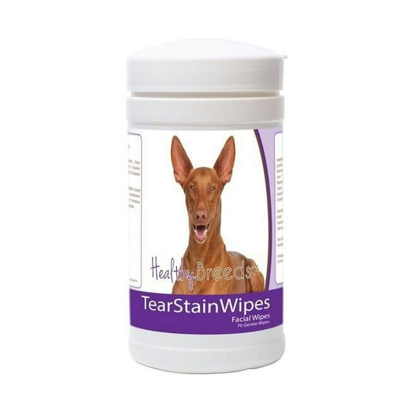 Healthy Breeds 840235181446 Pharaoh Hound Tear Stain Wipes - 70 Count