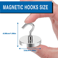 thumbnail image 2 of KNE36 Strong Magnetic Hook Free Punch No Trace Magnetic Hook Household Refrigerator Magnetic Hook, 2 of 7