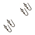 thumbnail image 3 of Moyic 2 piezas de cortina Tieback en forma de U de reemplazo elegante antioxidante Home Study Hotel Drape Hook Fastener tipo negro Negro Tipo 3 2Conjunto, 3 of 6