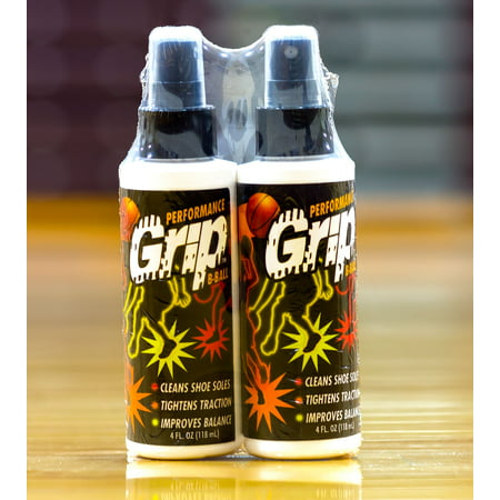 Performance Grip Basketball - 2 Pack (spray to clean and rejuvenate rubber shoe (Best Way To Clean Rubber Shoes)