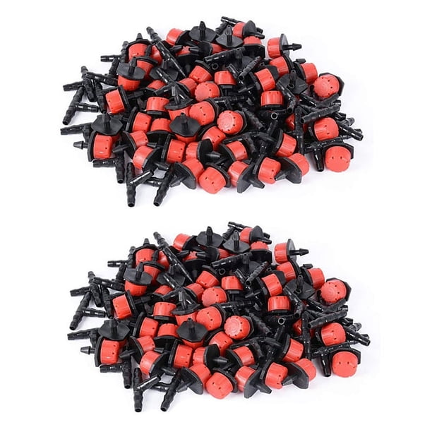 400 Goteros de Riego Ajustables con Kit de Riego Por Goteo para Instalación de Riego de Jardín