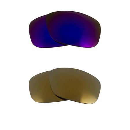 Garage Rock Replacement Lenses Purple & Gold by SEEK fits OAKLEY Sunglasses