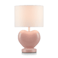 thumbnail image 2 of Bouclair Lampe de Table Rose en Forme de Cœur, 2 of 10