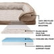 thumbnail image 3 of Cama de gel refrescante para perros Furhaven para perros grandes de hasta 43 kg, 3 of 9