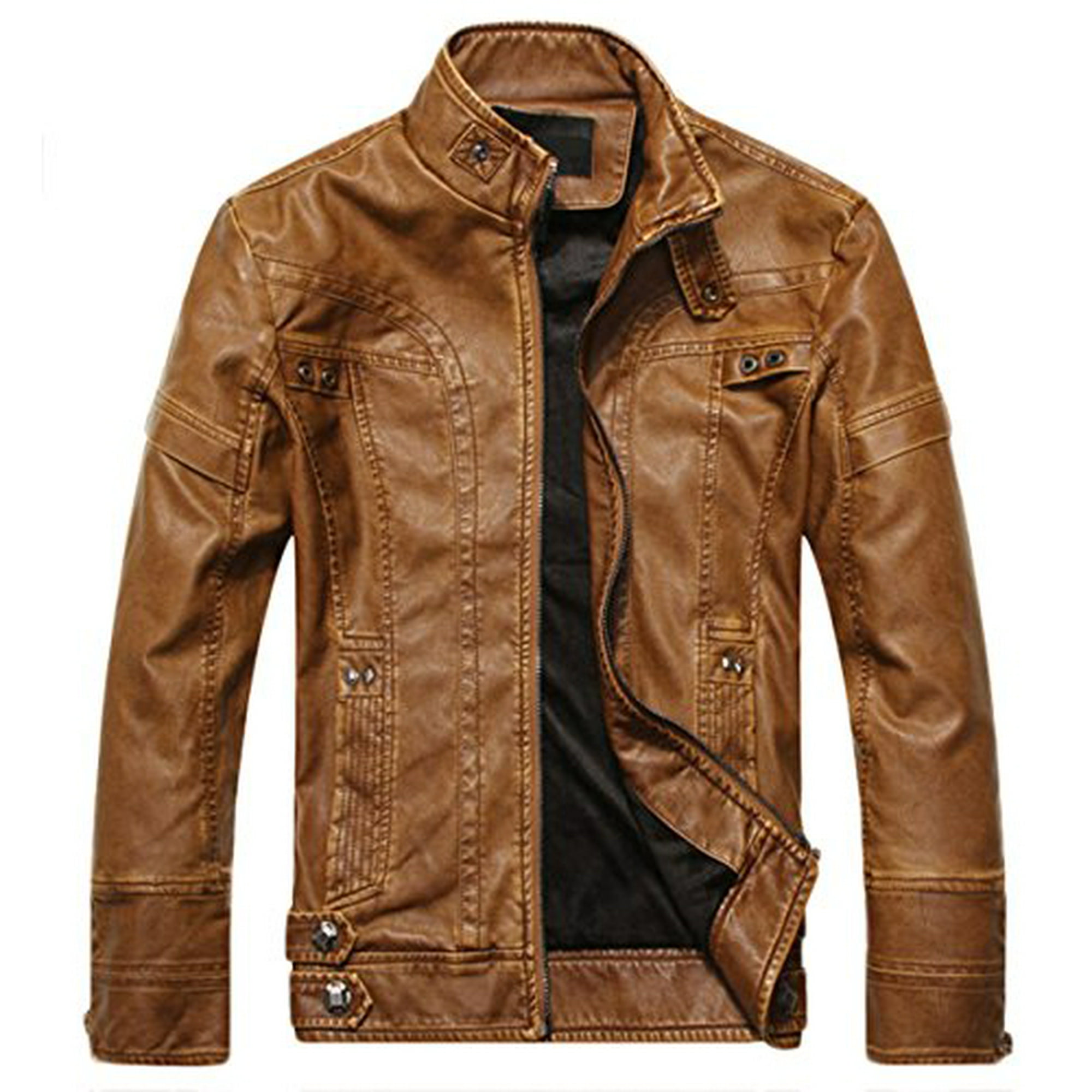 Chouyatou leather jacket deals