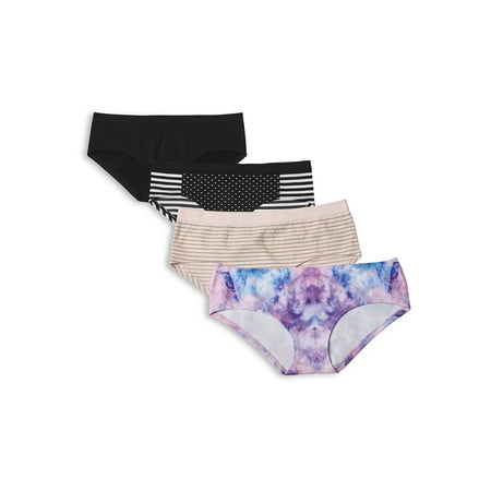 

No Boundaries Women s Seamless Hipster Panties 4-Pack