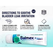 Balmex AdultAdvantage Bprotected Skin Relief Healing Cream, with Zinc Oxide Barrier Cream Protection + Skinshield Soothing Botanicals for Adult Incontinence, Adult Rash and Bed Sores, 3oz (Pack of 3)