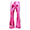 thumbnail image 6 of PIMSSY Men Pants Slim Glossy Straight Lit Casual Trousers Everyday Modern Fit Breathable Comfort Male Comfort Solid Color Slacks, 6 of 7