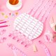 thumbnail image 5 of 36 piezas de collar de chupetes de baby shower de acrílico, chupetes de bebé, s de fiesta, chupetes, collar para niñas y niños, deción de fiesta, mesa (estilo niña, blanco, rosa), 5 of 5