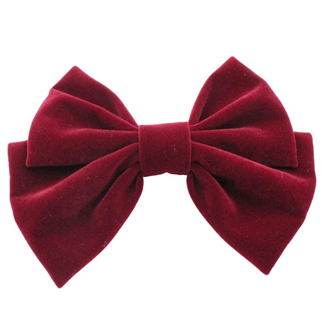Bow Hair Accessory Decorative Solid Color Bow Hair Pin Hair Bow Tie for Girls