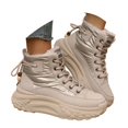 thumbnail image 3 of ibiyuan Snow Boots For Women Black Winter Boots With Thick High Top Versatile Warm Shoes,Khaki, 3 of 8