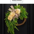 thumbnail image 3 of Guardoinrt 40cm Artificial Handmade Fall Rustic Style Pendant Double Sided and with Durable Plastic Frame - scene Home Decoration Winered, 3 of 6