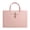 Pink, variant on Black Black A4 File Folders Waterproof Leather Document Case Bag With Removable Hand Strap For Storage