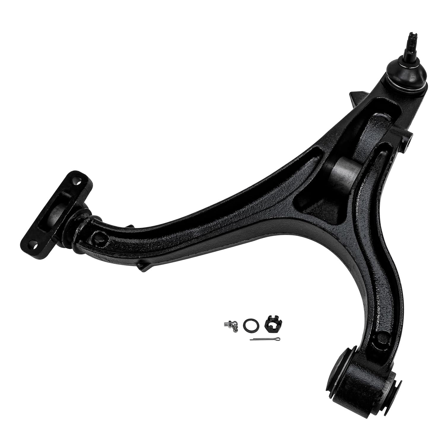 Detroit Axle - 2pc Front Lower Control Arms with Ball Joints for Jeep Grand Cherokee Commander 2005 2006 2007 2008 2009 2010 Lower Control Arms & Ball Joints Pair Set Assembly Replacement