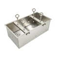 thumbnail image 3 of DimyFew Meat Forming Maker Multifunctional Stainless Steel Meats Press Tool Rectangle Beef Brick Kitchen Cooking Tool Efficient Pressing Suitable for personal use professional 36cmx18cmx13.5cm, 3 of 8