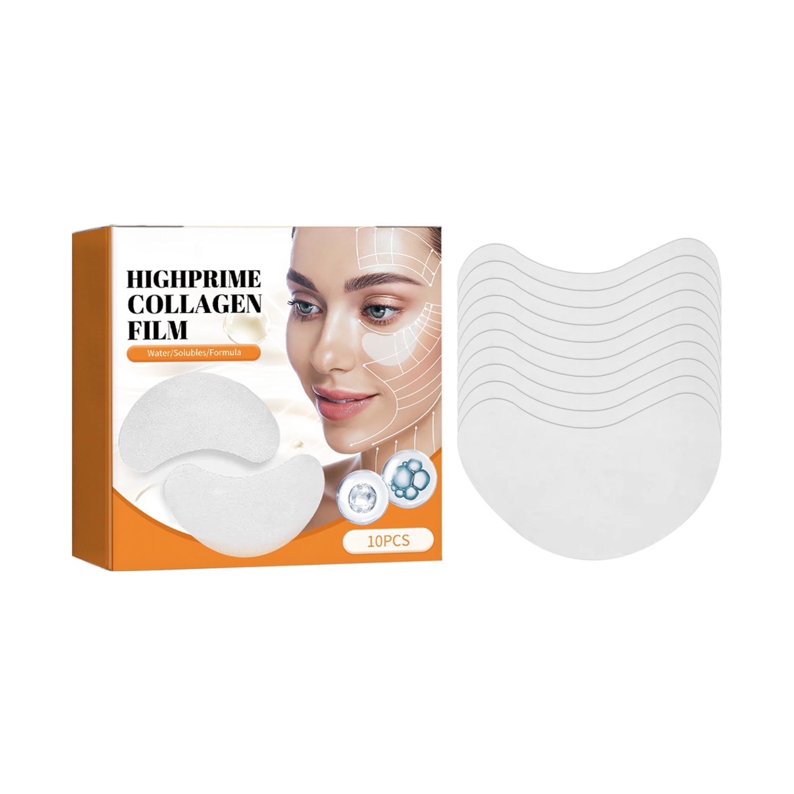 Alvantor Collagen Eye Mask – Hydrating Crystal Gel Patches for Dark Circles, Puffiness & Wrinkles, 10 Pairs