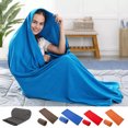thumbnail image 2 of Sleeping Bag Liner Travel Fleece Sleep Sack Sheet Hiking Camping, 2 of 5