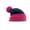 French Navy/Fuchsia, variant on Beechfield Adult Snowstar Two Tone Beanie
