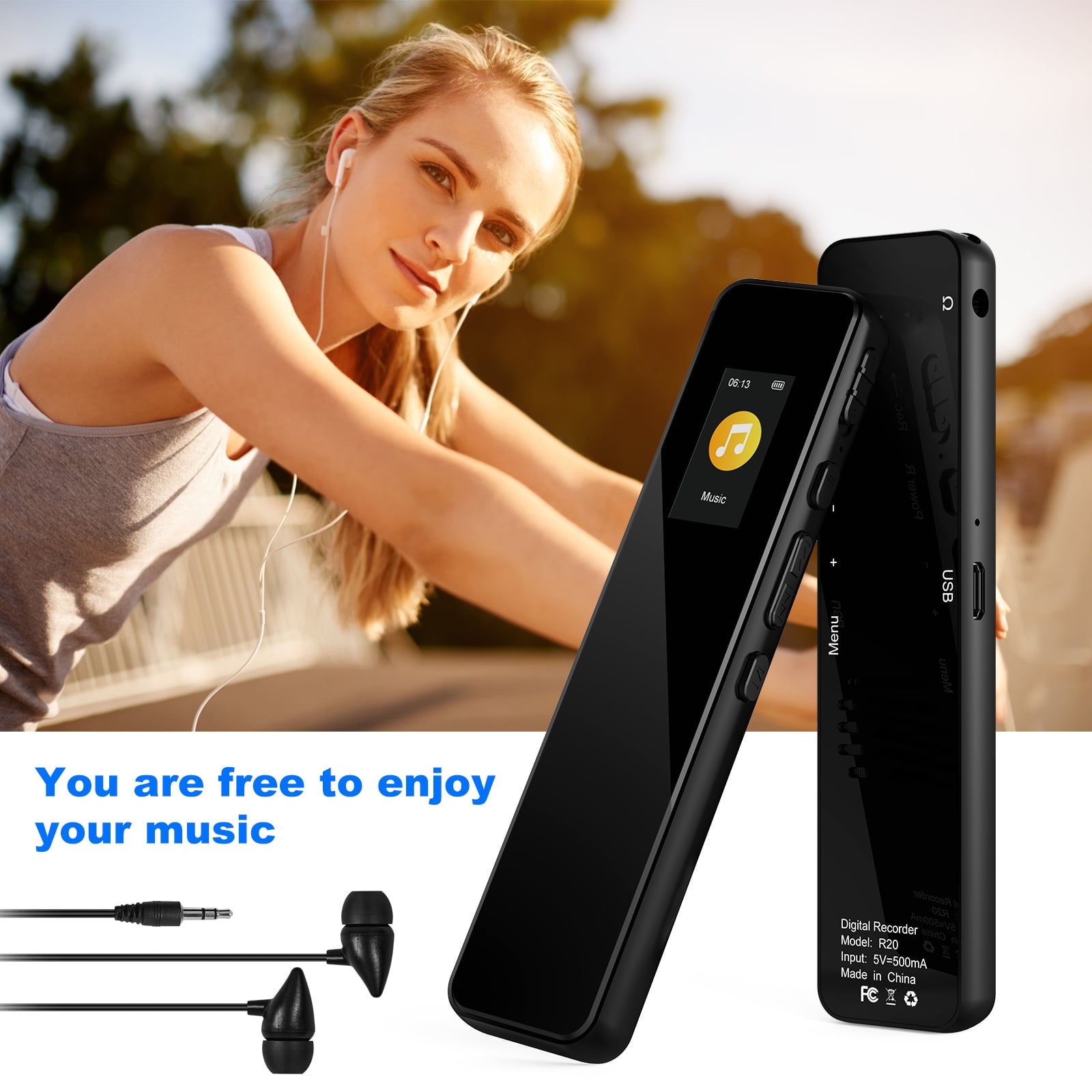 VILINICE Digital Voice Recorder, Tape Recorder 32GB  with Password, Playback, USB, and Noise Reduction - Professional Dictaphone Sound and MP3 Player