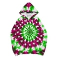 thumbnail image 4 of Snorda Womens Hoodies TieDye Sweatshirts for Women Drawstring Pullover Hoodie Loose Comfy Long Sleeved Pocket Fashion Top for Daily Outdoors Wear, 4 of 5