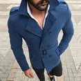 thumbnail image 1 of Men Business Trench Coat Overcoat Long Jacket Slim Fit Outerwear_Gift Of G, 1 of 2