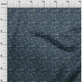 thumbnail image 3 of oneOone Cotton Flex Blue Fabric Text Craft Projects Decor Fabric Printed By The Yard 40 Inch Wide, 3 of 5