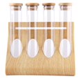 thumbnail image 1 of AMERTEER 1 Set Coffee Beans Tea Display Rack Storage Rack Test Tube Clear Glass Bottle, 1 of 6