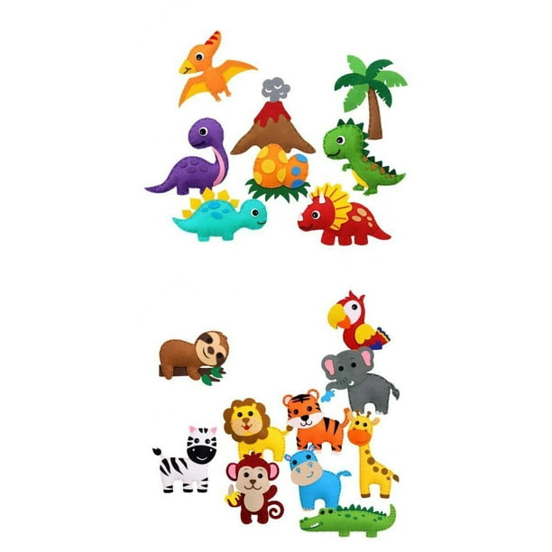 Kit de manualidades de 2 piezas, proyectos de bricolaje, fieltro, , regalos, juguetes, conjunto para principiantes, arte para niños