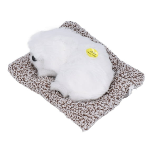 Juguete realista para perros, perro durmiendo realista, adorable cachorro durmiendo, decoración realista para perros, elegante y moderna