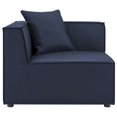 thumbnail image 6 of Lounge Sectional Sofa Set, Fabric, Blue Navy, Modern Contemporary Urban Design, Outdoor Patio Balcony Cafe Bistro Garden Furniture Hotel Hospitality, 6 of 10