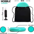 thumbnail image 2 of Air Inflated Stability Oscillating Cushion - Oscillating Seat to Improve Sitting Posture and Attention, Stability Balance Disc for Physiotherapy Exercise [Extra Thick, Pump, Bag, E-Book, 2 of 5