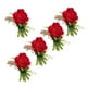 thumbnail image 5 of Conjunto de Boutonniere de Ramillete de Boda de Rosas, Estilo Coraano, Material Plástico, Celebacia del Novio de la Novia, 5 Pines, Fiesta de Remeso a Casa, de graduación, 5 of 7