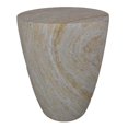 thumbnail image 2 of Mesa para plantas Benzara, 18 pulgadas, cónica, de resina blanca jaspeada, 2 of 5