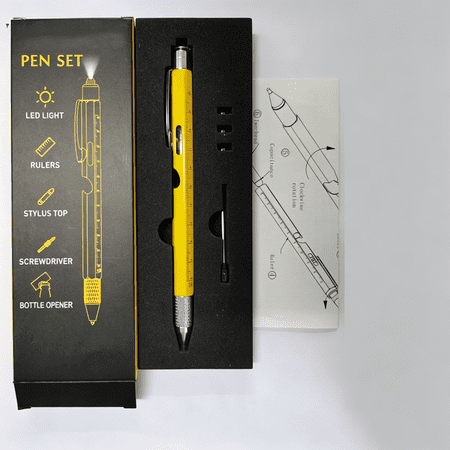 CCOCC Gifts for Men 9 in 1 Multitool Pen Birthday Gifts for Men Mens Gifts for Him Dad Husband Anniversary Graduation Teacher Gifts for Mens Who Have Everything Cool Gadgets Tools