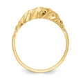 thumbnail image 2 of 14K Yellow Gold Ring Band Fashion diamond-cut Dome, Size 9, 2 of 5
