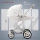 thumbnail image 1 of Baby Stroller 2in1/3 In 1,Luxury Baby Carriage with Car Seat,Eggshell Newborn Baby Stroller Leather Baby Carriage High Landscape ShopWise Round, 1 of 14