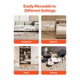 thumbnail image 6 of VEVOR Nesting Coffee Table Set of 2, 27.6 in Round Coffee Table, Nesting Tables for Small Place, Vintage End Side Tables Night Stand with Metal Frame, for Living Room, Bedroom, Office (White & Gold), 6 of 9