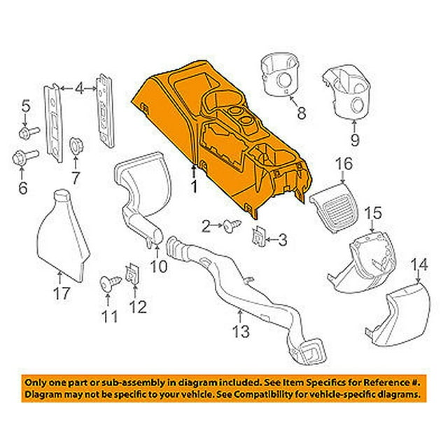 Ram CHRYSLER OEM 1516 ProMaster CityCenter Console 5YL72LXHAA