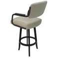 thumbnail image 2 of Swivel 30" Bar Stool - M-115 - Beige Vinyl - Metal Grey Frame Wood Base, 2 of 3