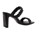 thumbnail image 3 of Soda Women's Braided Open Toe Double Strap Heels, Black Patent,  6.5 M US, 3 of 5