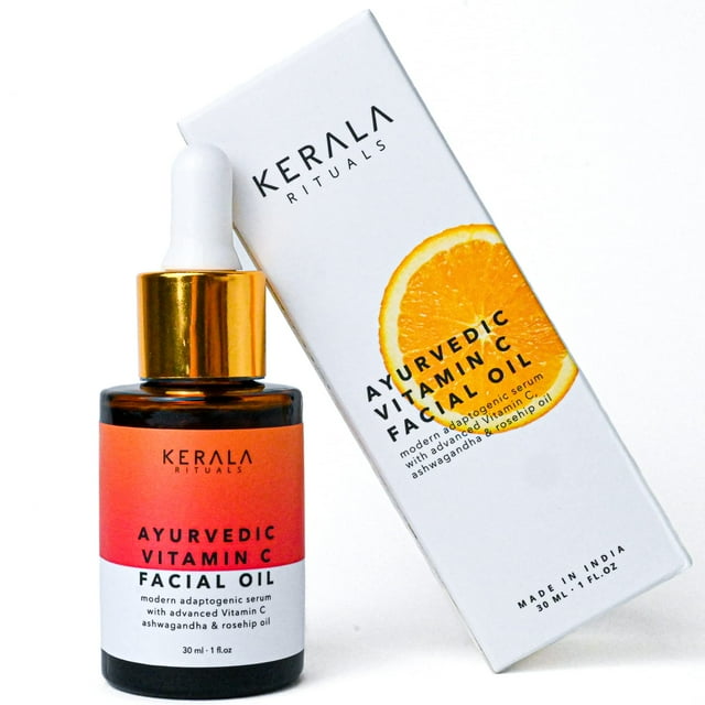 Aceite facial Kerala Rituals, vitamina C ayurvédica con rosa mosqueta, 30 ml